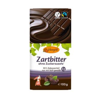 Zartbitteschokolade mit Xylit 100g